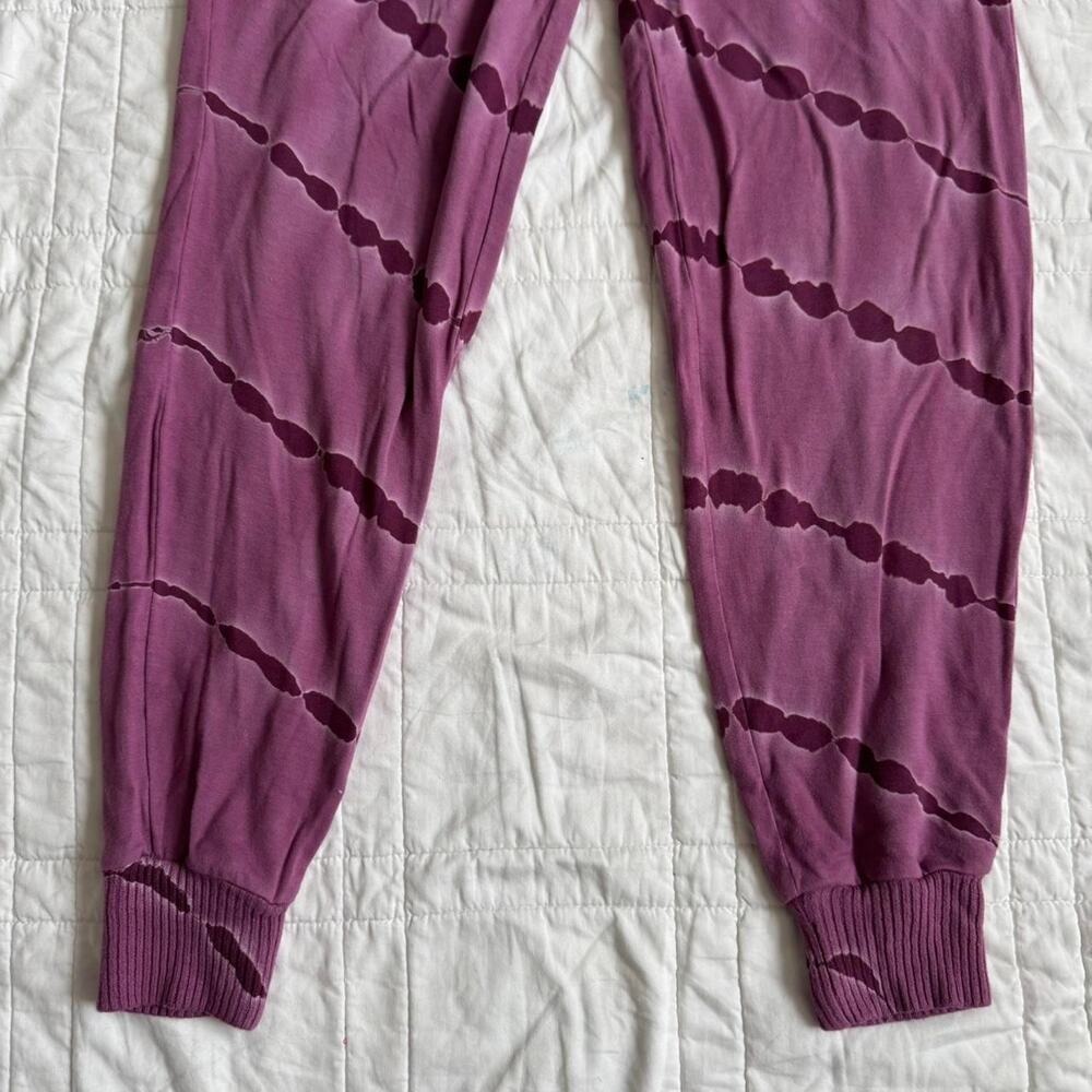 Splendid sz xs Purple tie dye jogger pants viscose soft comfy lounge - Picture 3 of 8